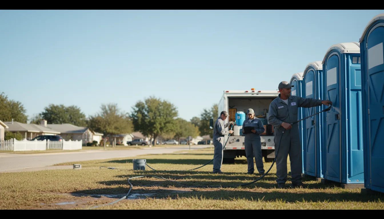 Long-Term Portable Toilet Rental in Hughes Springs, TX near me